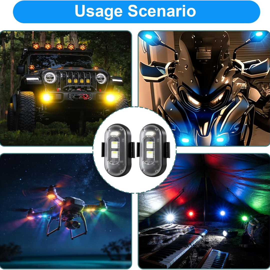 Iluminación Ambiental Interior para Coche con Sistema Adhesivo