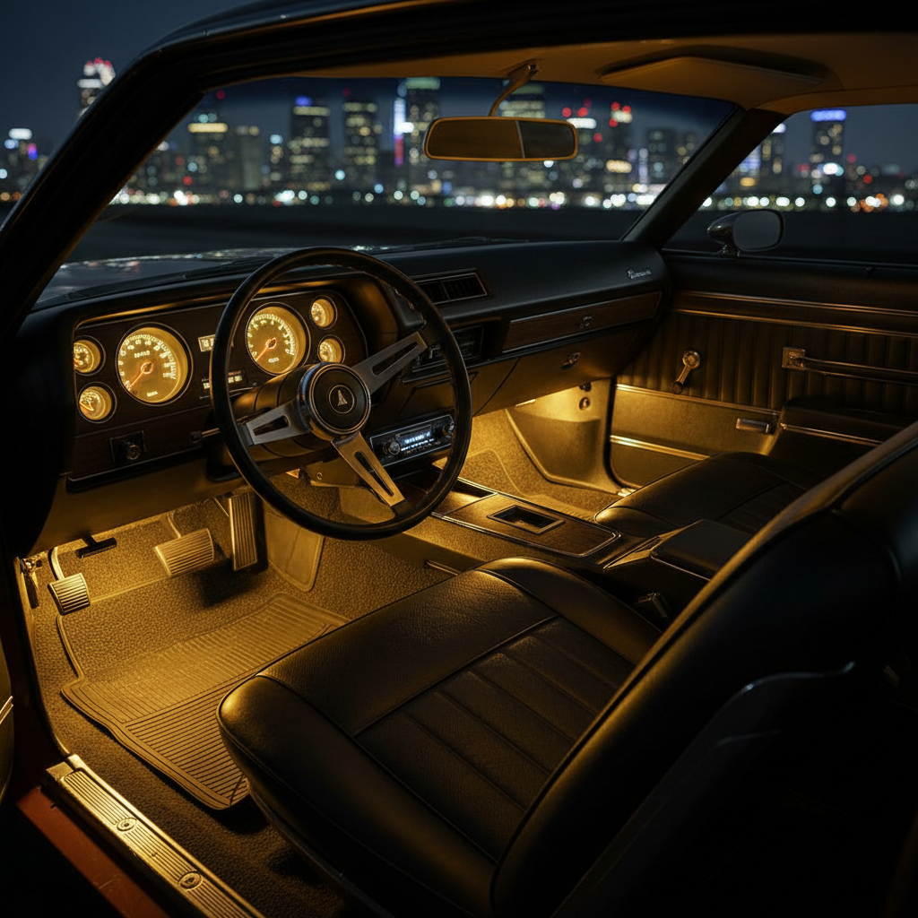 Muscle car amarillo